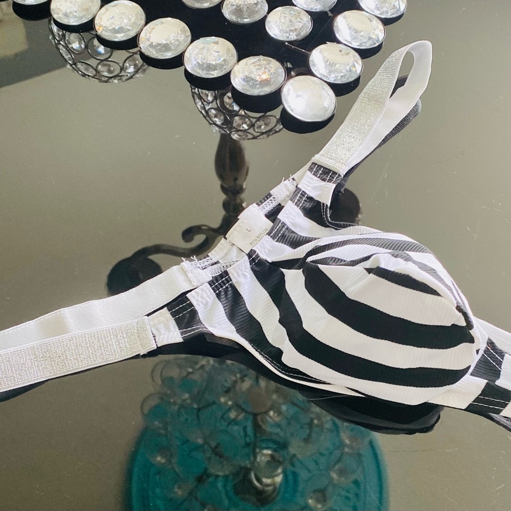 Black and White Zebra Print men’s thong